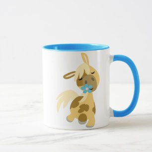Mug Fleur bleue et muqueuse de Pony