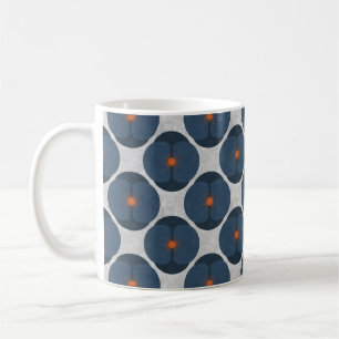 Mug Fleur Bleue Texturée Florale Minimaliste Gras