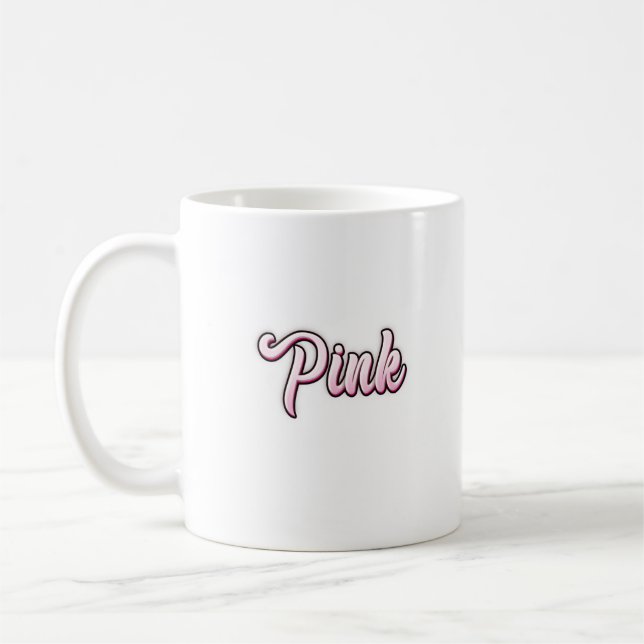 Mug Fleur Blushing : Un Plaisir Rose (Gauche)