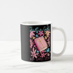 Mug Fleur Boho Juste Une Fille Qui Aime Jésus Religieu
