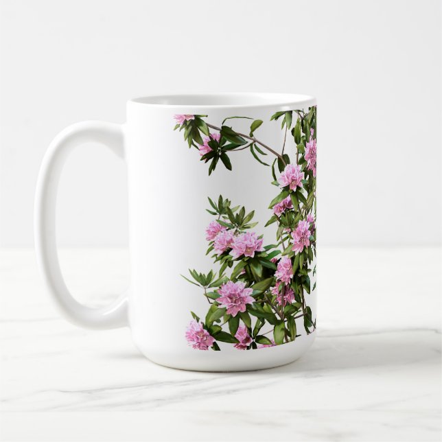 Mug Fleur botanique de rhododendron (Gauche)