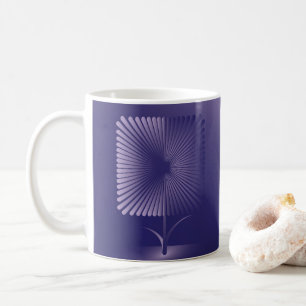 Mug Fleur carrée violette