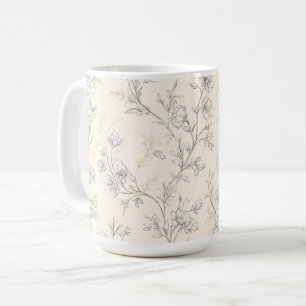 Mug Fleur Chic Crème