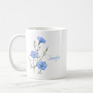 Mug Fleur chicorée sauvage Nom de la plante