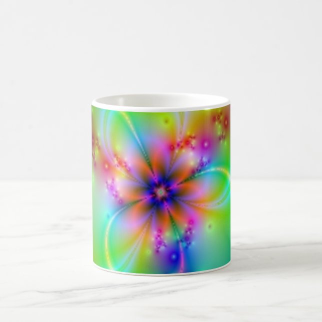 Mug Fleur colorée avec des rubans (Centre)