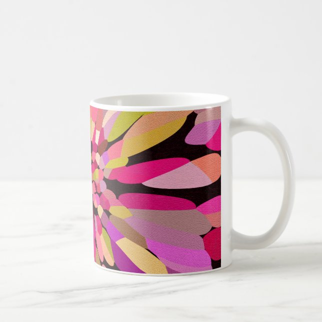 Mug Fleur Confetti Rose (Droite)