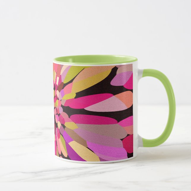 Mug Fleur Confetti Rose (Droite)