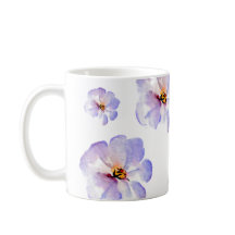 Fleur d'aquarelle indigo élégante