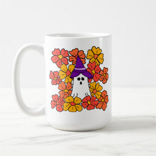 Mug Fleur d'automne Fantôme d'Halloween