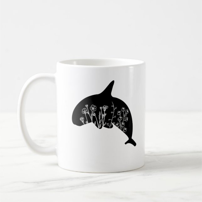 Mug Fleur de baleine mignonne (Gauche)
