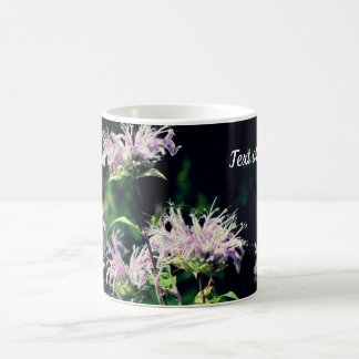 Mug Fleur de baume d'abeille violet personnalisée