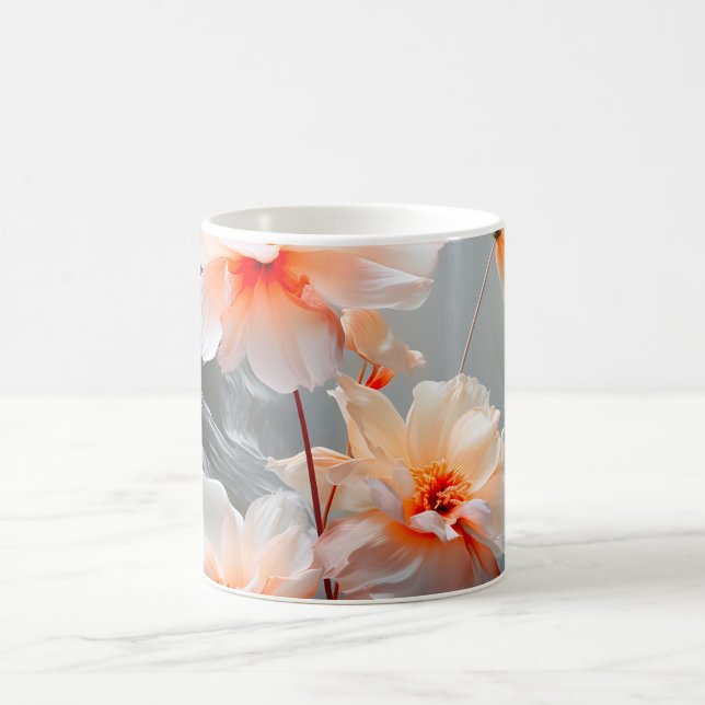 Mug Fleur de Brume Élégante et Abstraite aux Teintes R (Centre)