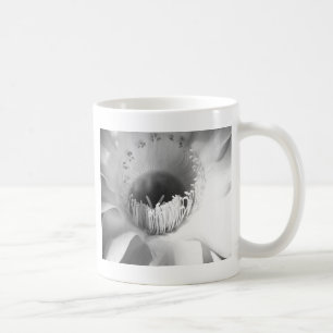 Mug Fleur de cactus en noir et blanc #succulent