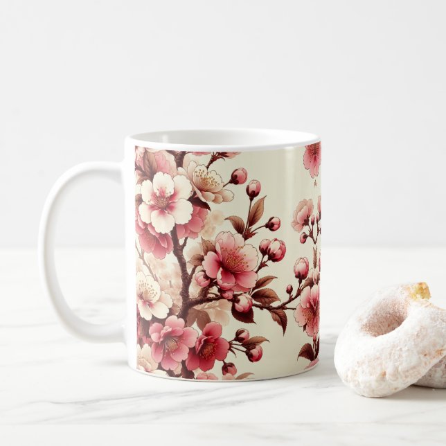 Mug Fleur de Cerisier (Avec donut)