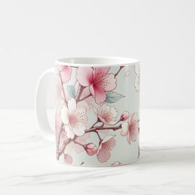 Mug Fleur de Cerisier (Devant gauche)