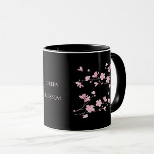 Mug Fleur de cerisiers - Noir