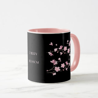 Mug Fleur de cerisiers - Noir