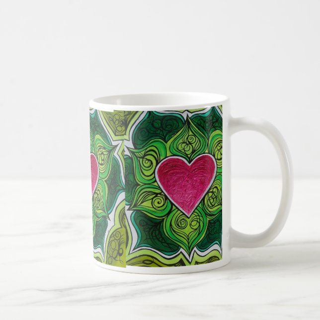Mug Fleur de Charka Lotus de coeur (Droite)