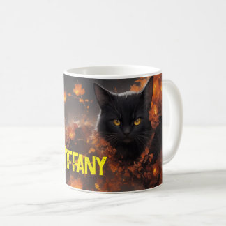 Mug Fleur de chat noir Magie tous les jours Halloween