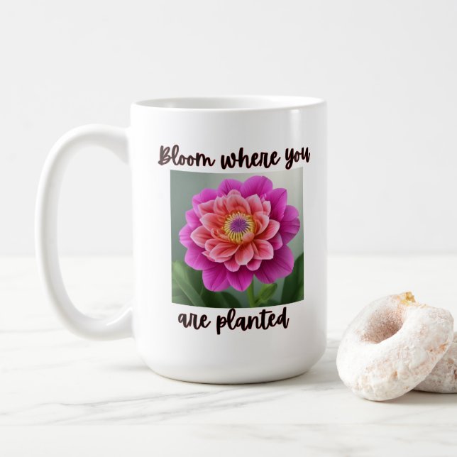 Mug Fleur de conception de boue mignonne (Avec donut)