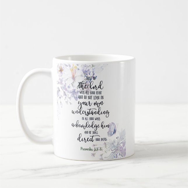 Mug Fleur de confiance dans le Seigneur (Gauche)