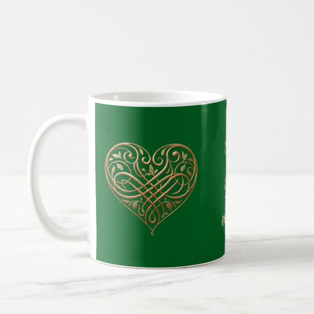 Mug Fleur de Daisy Groovy Rétro Nom Personnalisé Cadea (Gauche)