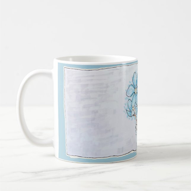 Mug Fleur de foie bleue (Gauche)