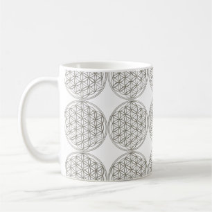 Mug Fleur de la vie / Blume des Lebens - argent