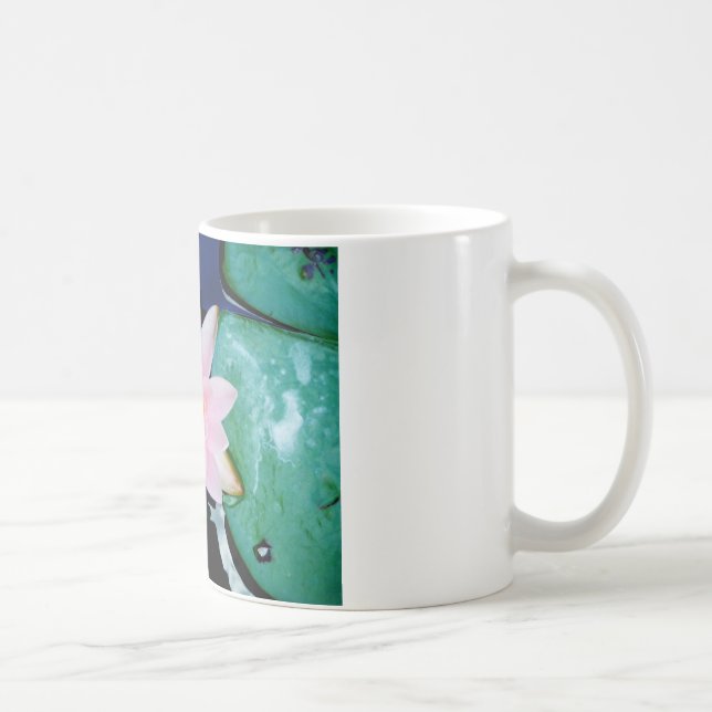Mug Fleur de laine d'eau chaude rose et orange de lotu (Droite)