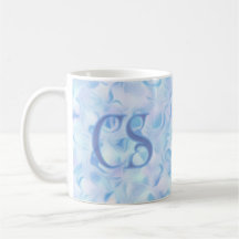 Fleur de lilas à monogramme personnalisé de forme