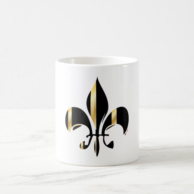 Mug Fleur de Lis noir et or (Centre)