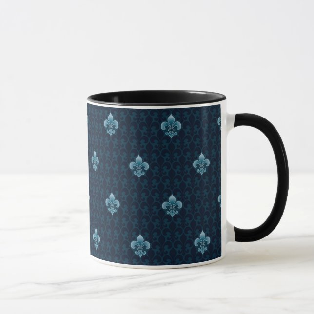 Mug Fleur De Lis Pattern (Droite)