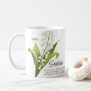 Mug Fleur de mois de naissance personnalisée de mai