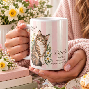 Mug Fleur de naissance de décembre Narcisse et demoise