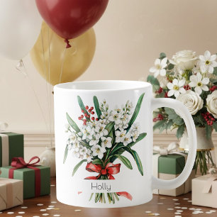 Mug Fleur de Naissance Décembre Houx