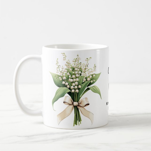 Mug Fleur de naissance mai (Gauche)