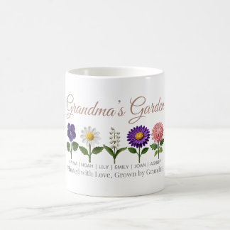 Mug Fleur de naissance personnalisée au crochet de gra