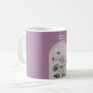 Mug Fleur de naissance personnalisée Mois septembre An