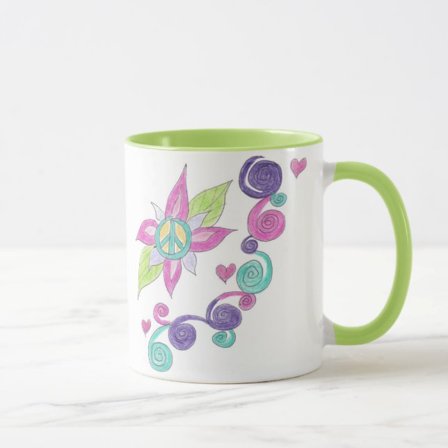 Mug Fleur de paix (Droite)