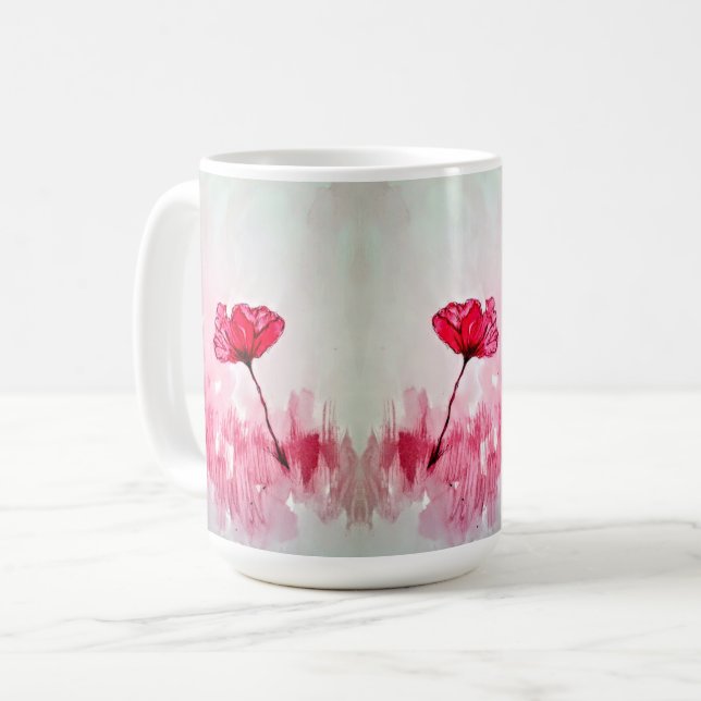 Mug Fleur de pivoine (Devant gauche)