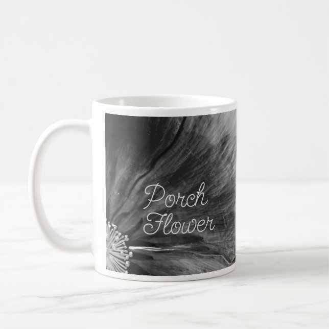Mug Fleur de porche / Noir et blanc / (Gauche)