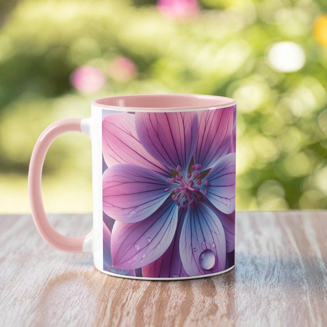Mug Fleur de printemps rose et pourpre Lilac (Créateur téléchargé)