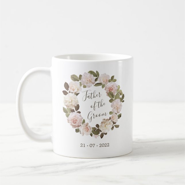 Mug Fleur de Roses Françaises Antiques pour le Pèr (Gauche)