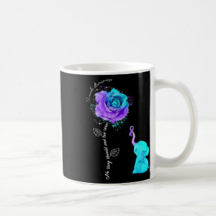 Mug Fleur de sensibilisation à la prévention du suicid