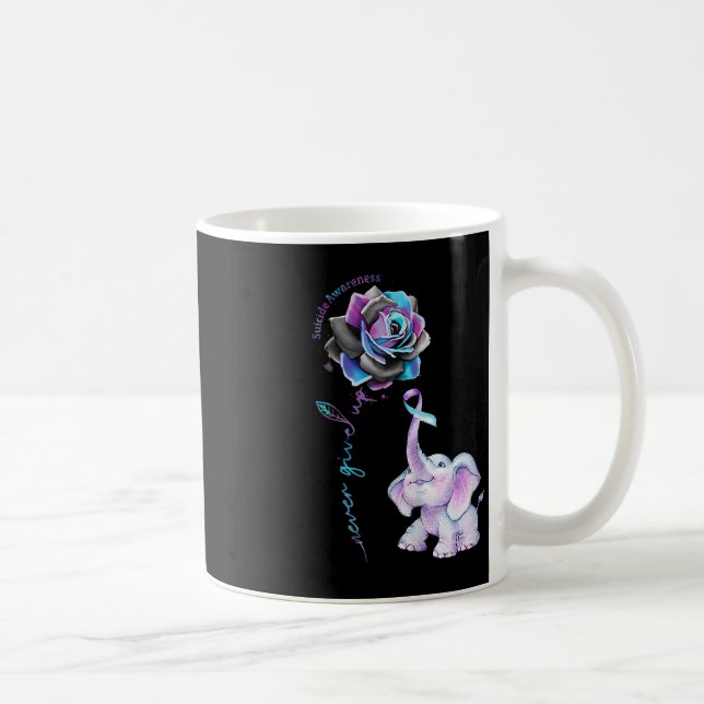 Mug Fleur de sensibilisation à la prévention du suicid (Droite)