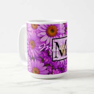 Mug Fleur de soleil à fleurs de magenta violet marguer