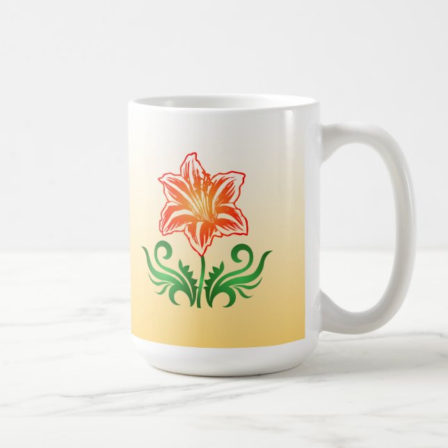 Mug Fleur de vecteur : (Droite)