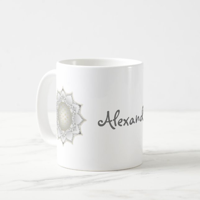 Mug Fleur De Vie - Blossoms Mandala 1 (Devant gauche)