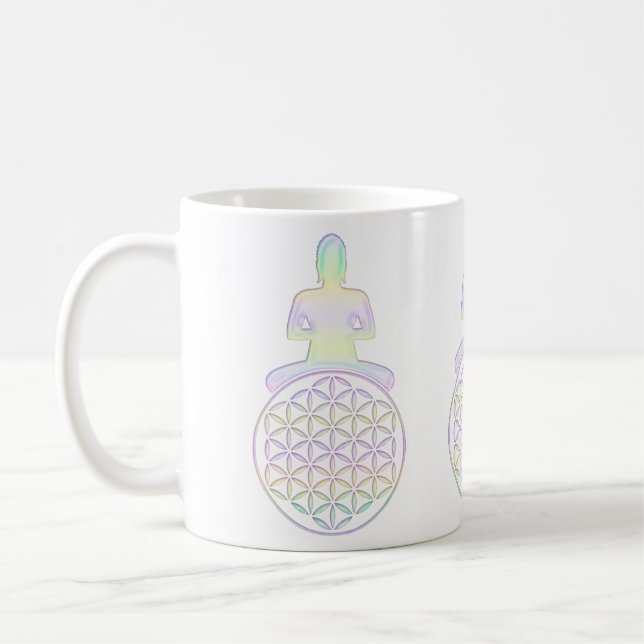 Mug Fleur de vie / Blume des Lebens - Bouddha (Gauche)