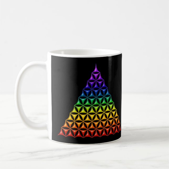 Mug Fleur de vie / Blume des Lebens - chakra pyramidal (Gauche)